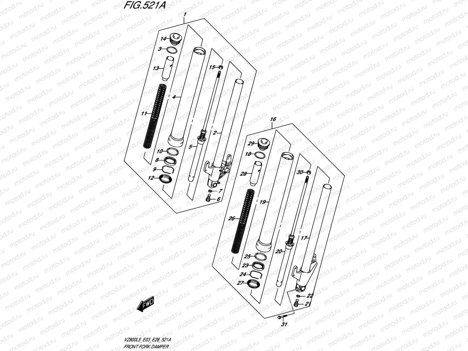 521A - FRONT FORK DAMPER
