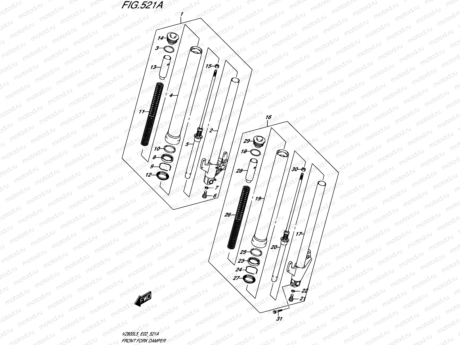521A - FRONT FORK DAMPER