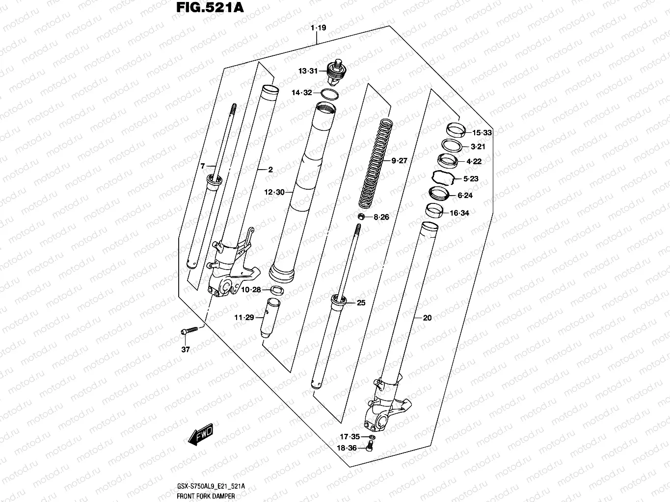 521A - FRONT FORK DAMPER