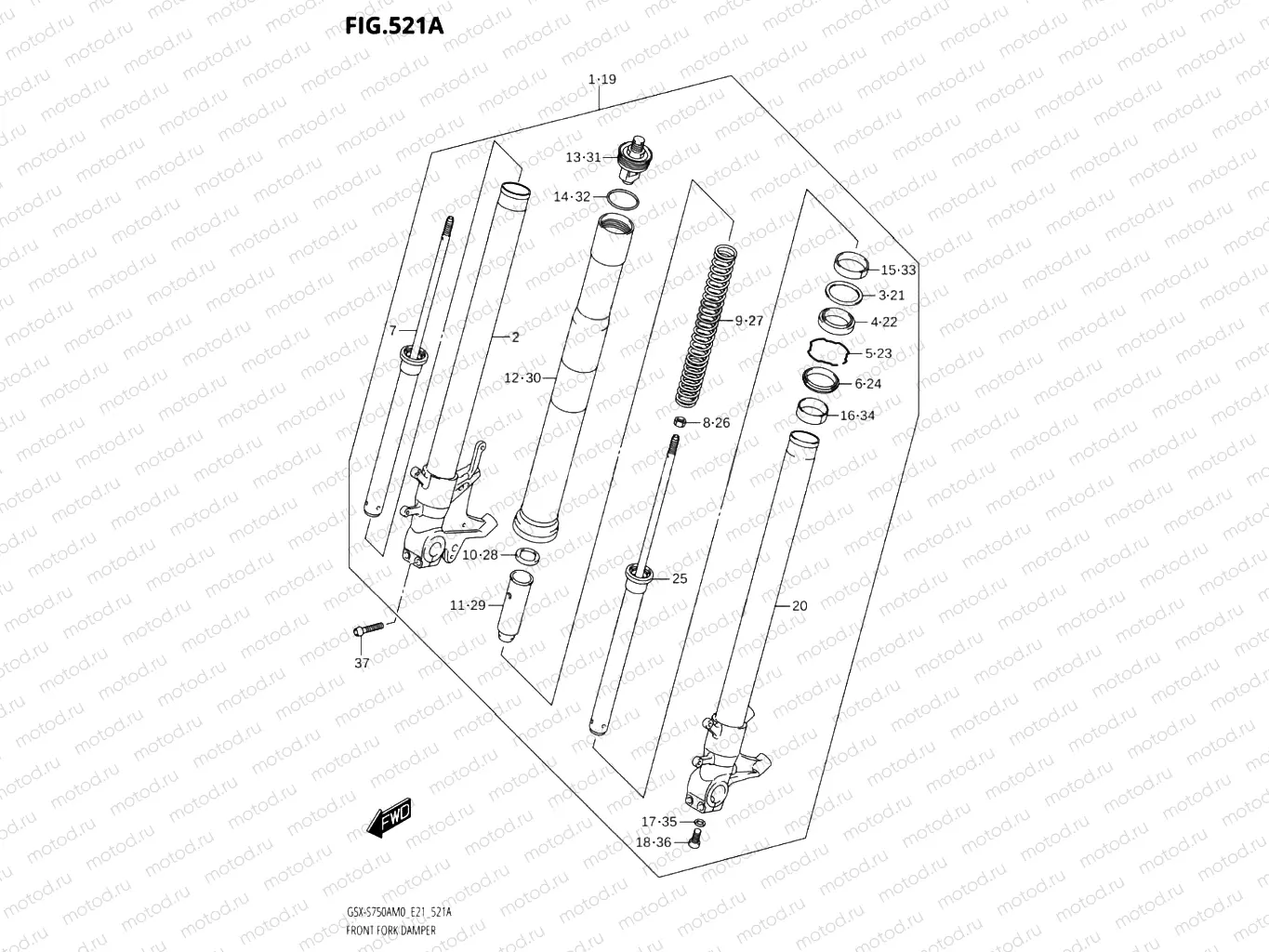 521A - FRONT FORK DAMPER