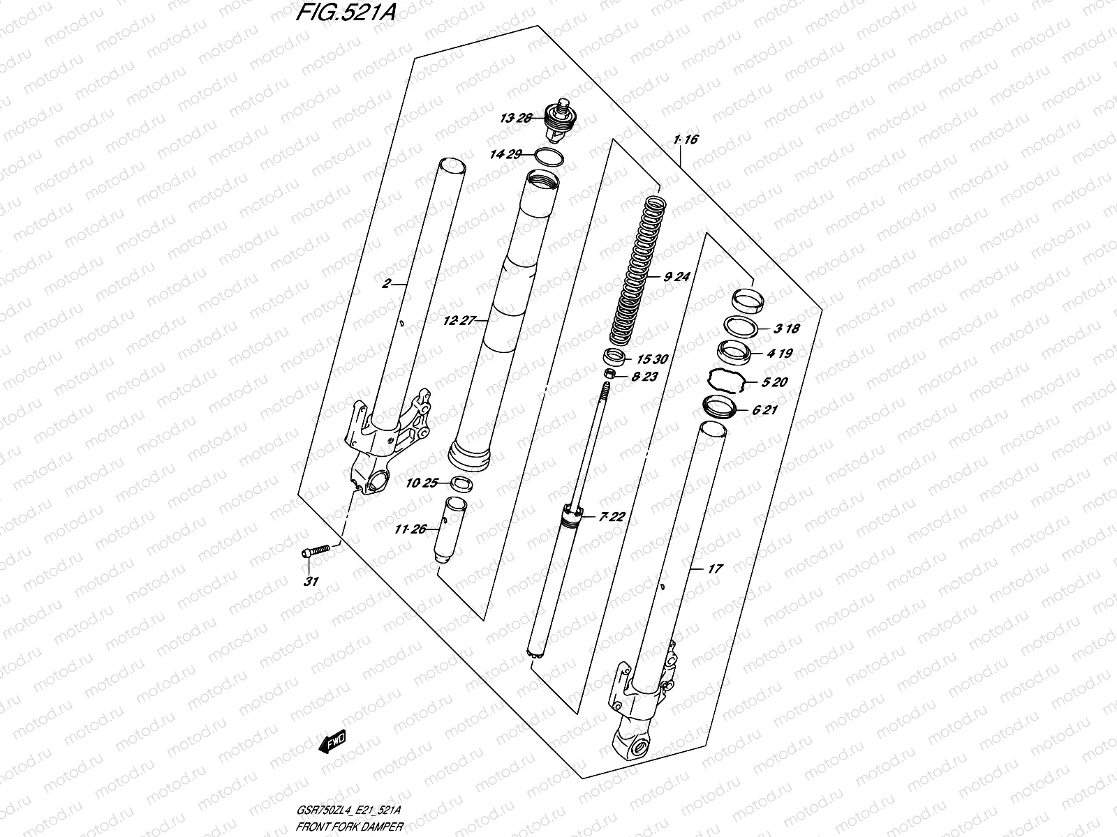 521A - FRONT FORK DAMPER