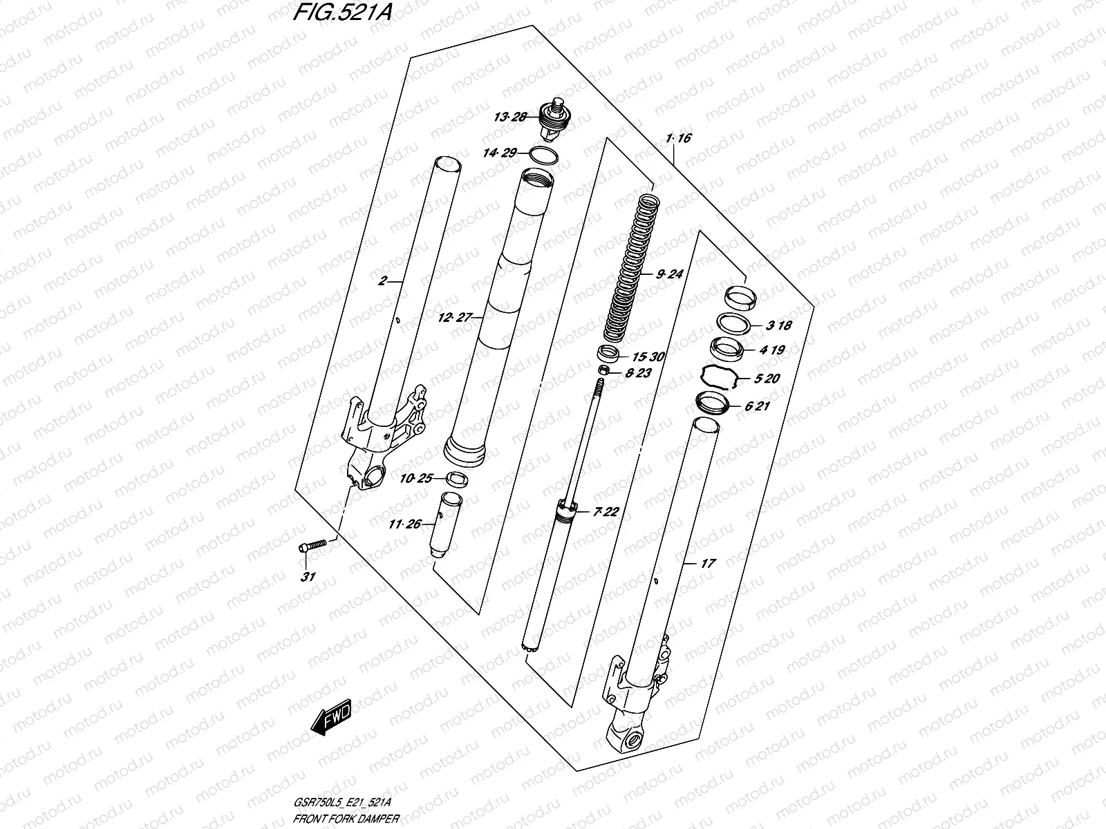 521A - FRONT FORK DAMPER