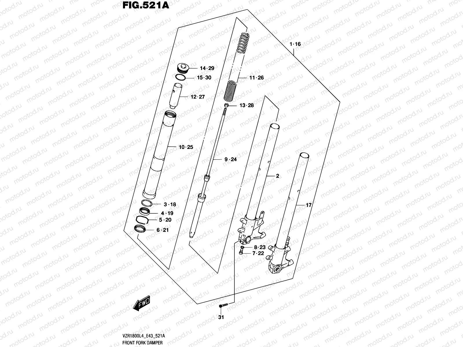 521A - FRONT FORK DAMPER