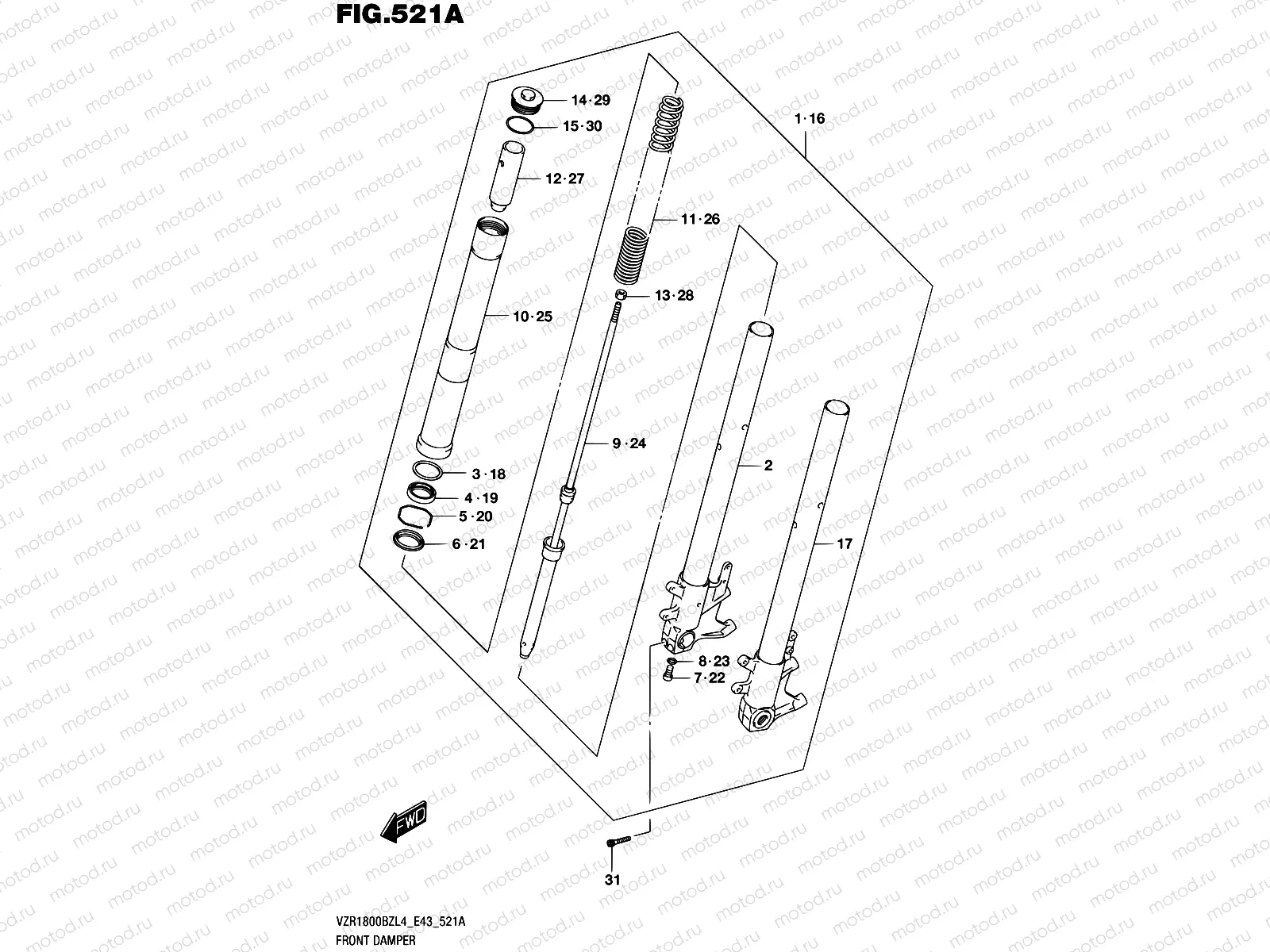 521A - FRONT FORK DAMPER