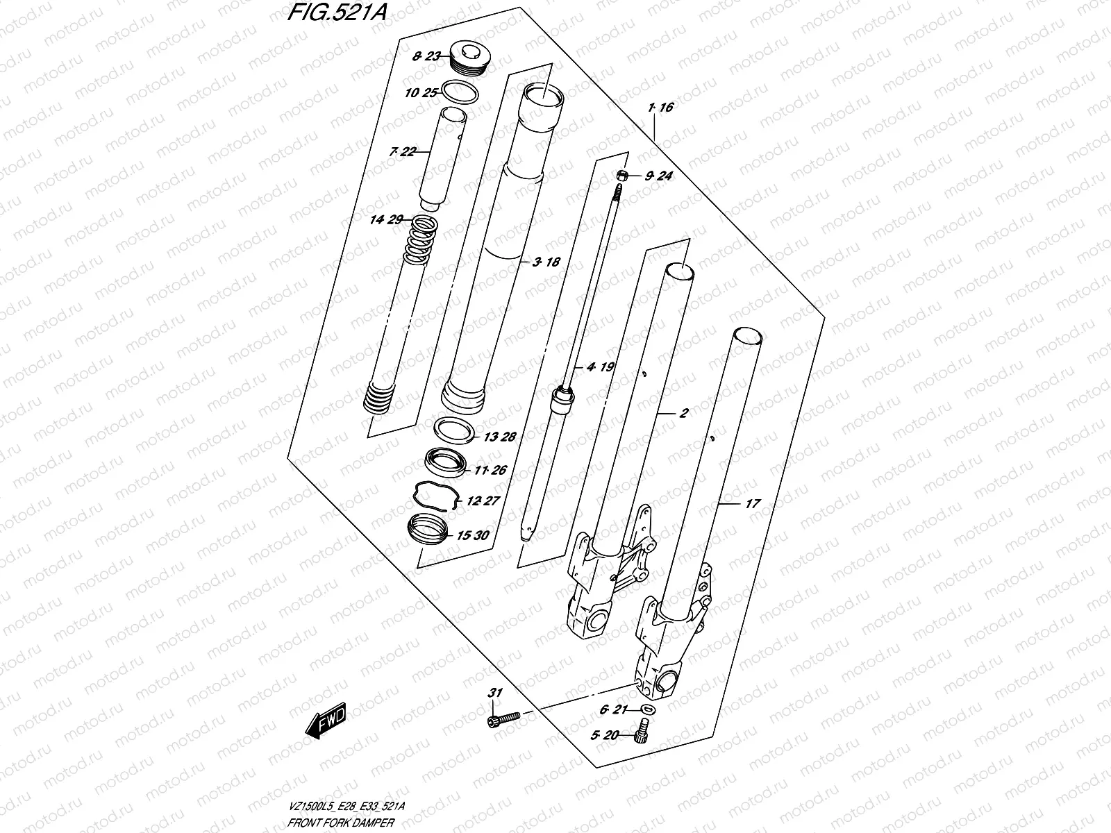 521A - FRONT FORK DAMPER