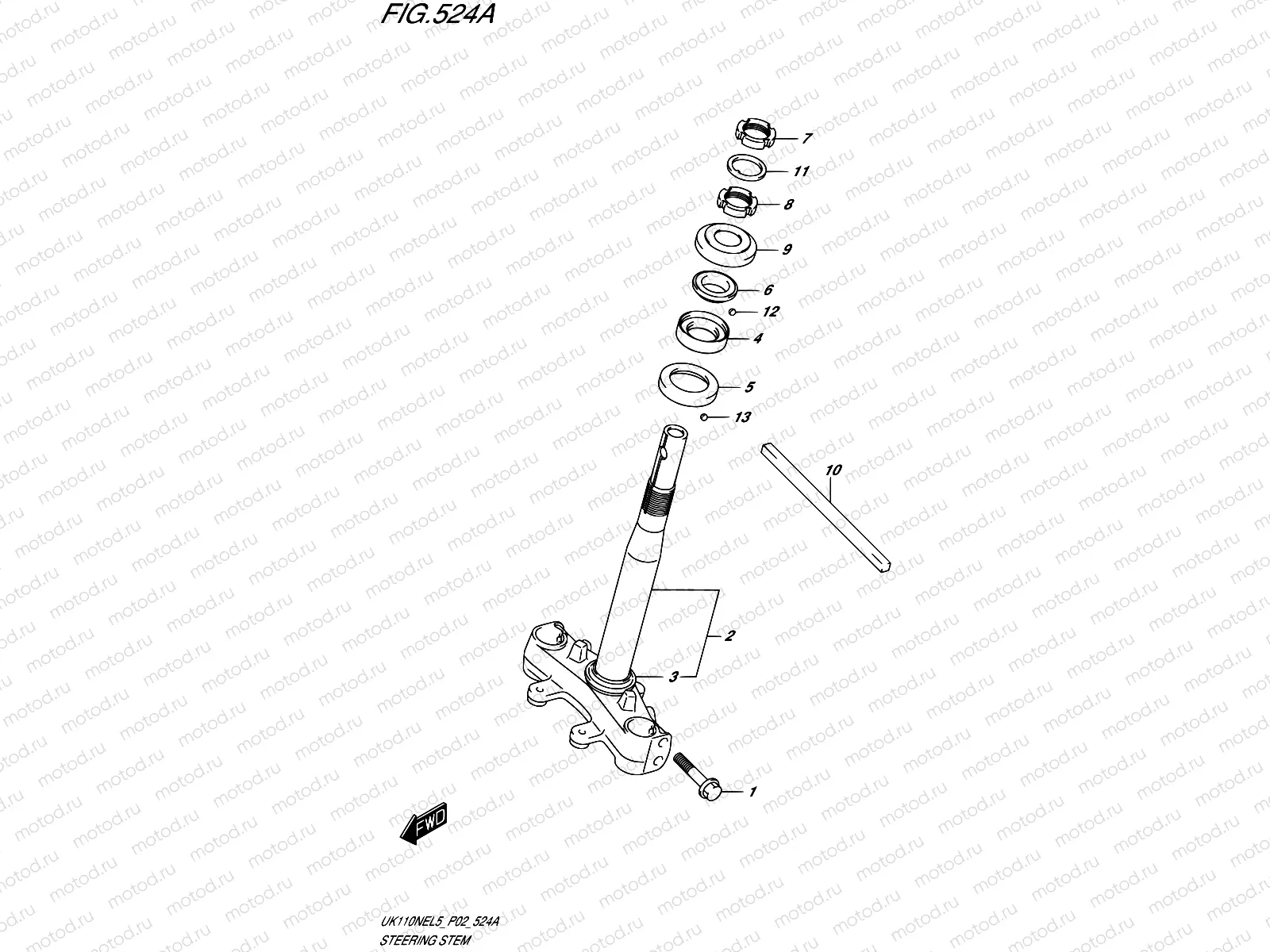 524A - STEERING STEM