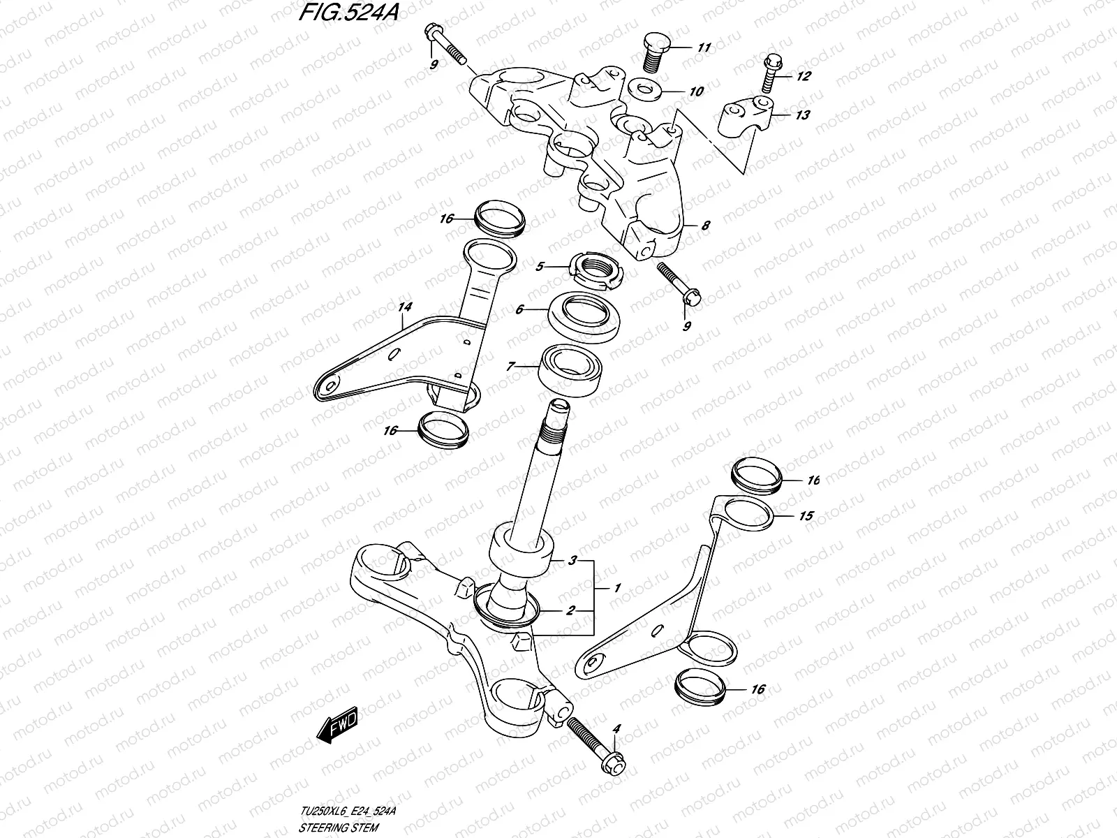 524A - STEERING STEM