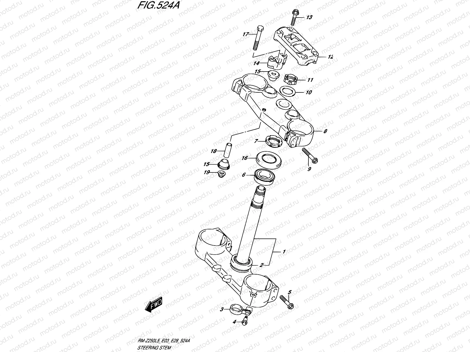 524A - STEERING STEM