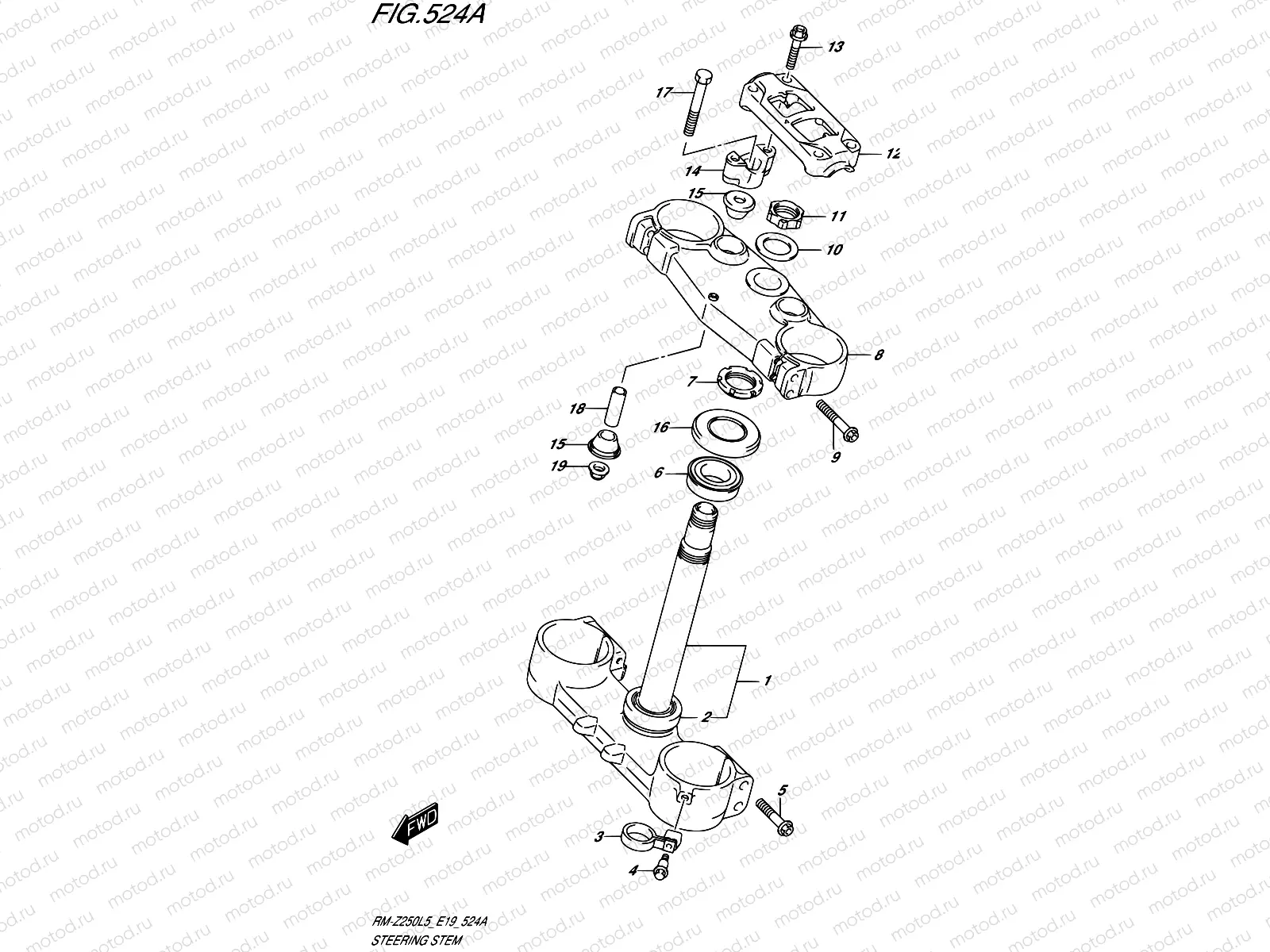 524A - STEERING STEM