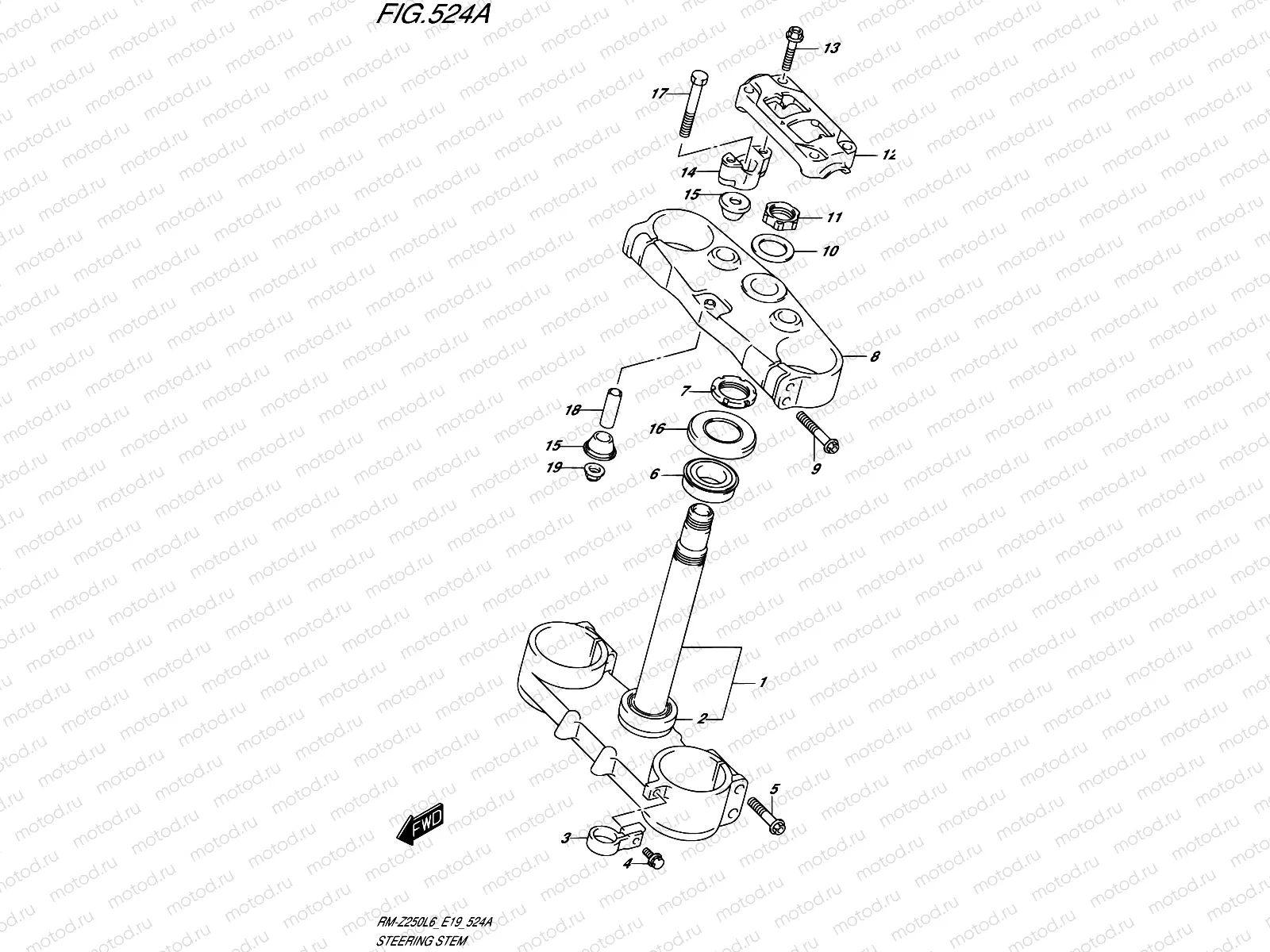 524A - STEERING STEM