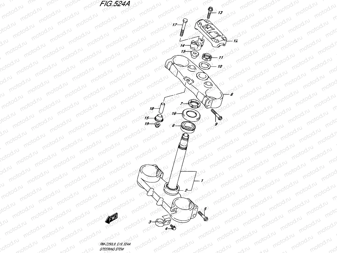 524A - STEERING STEM
