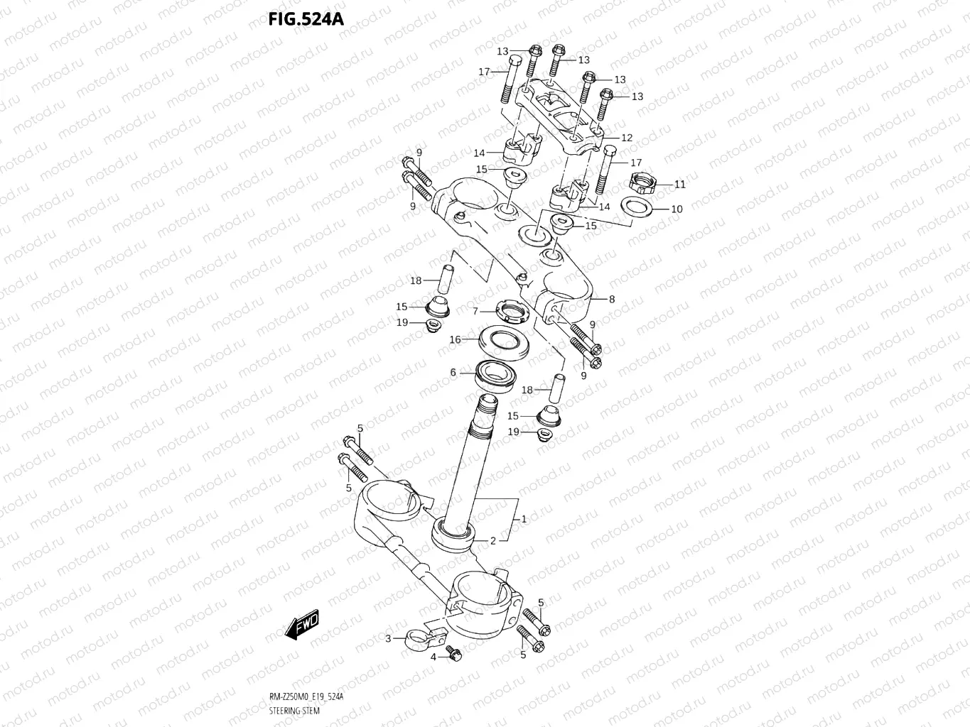 524A - STEERING STEM
