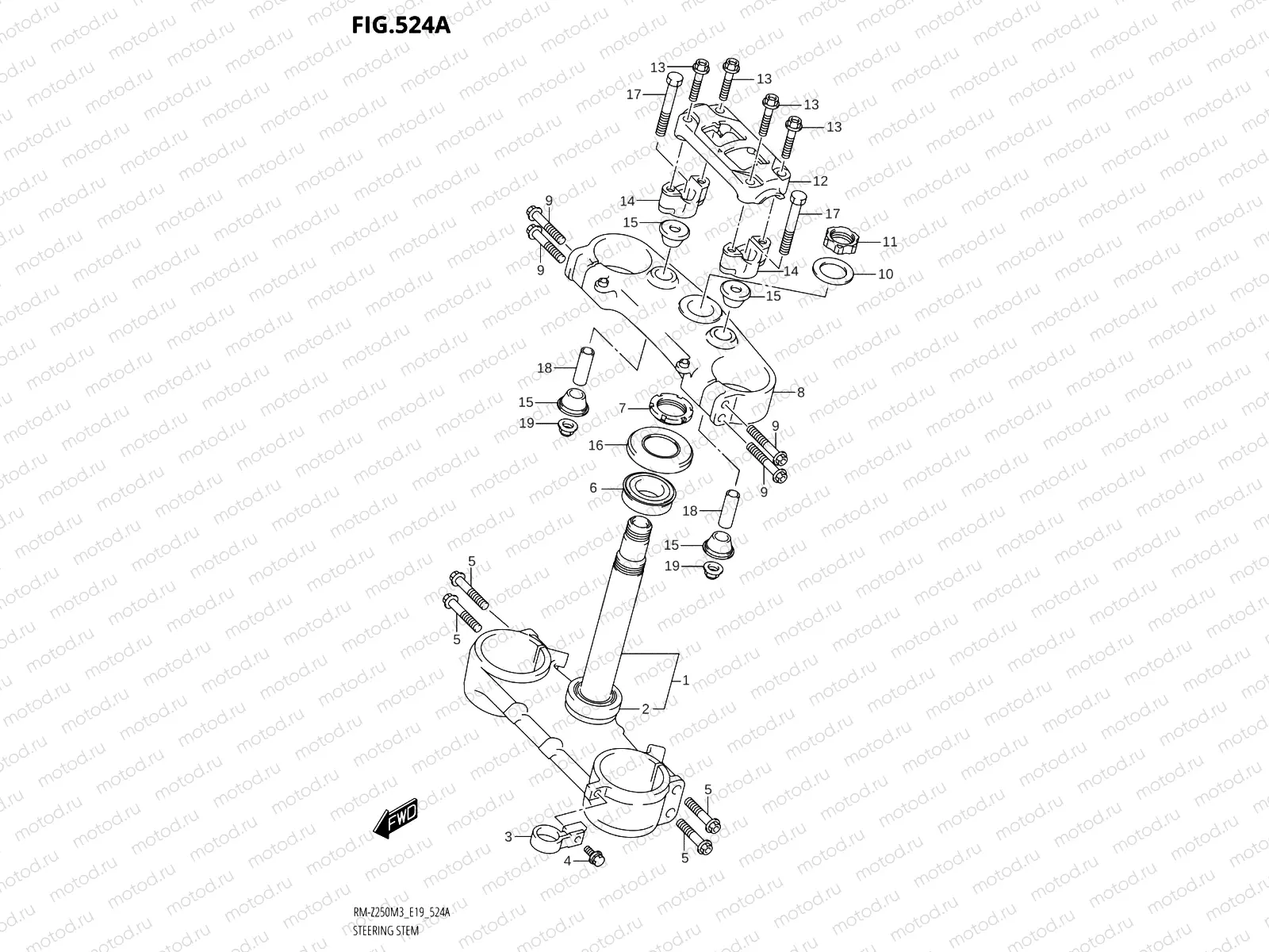 524A - STEERING STEM