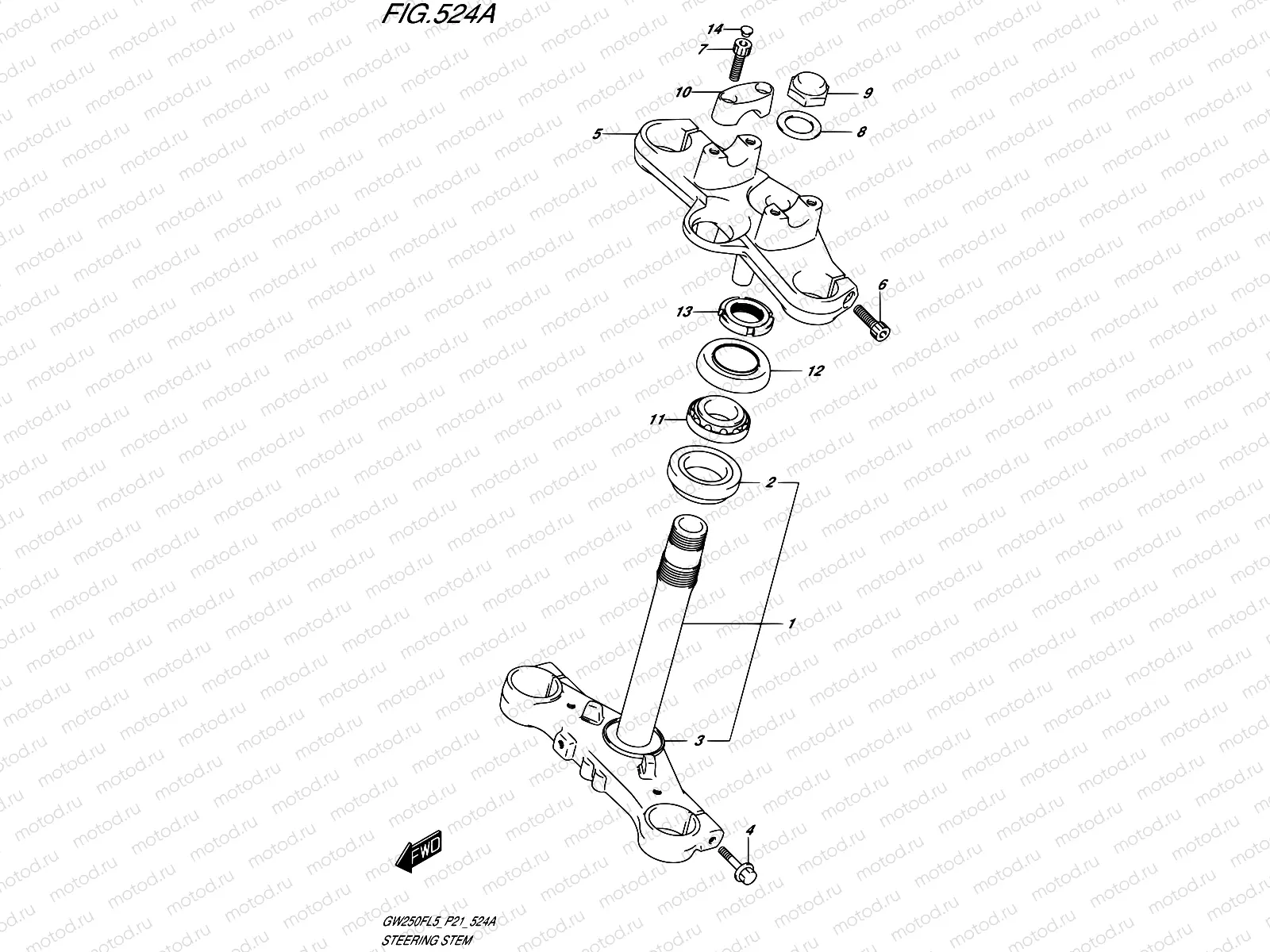524A - STEERING STEM