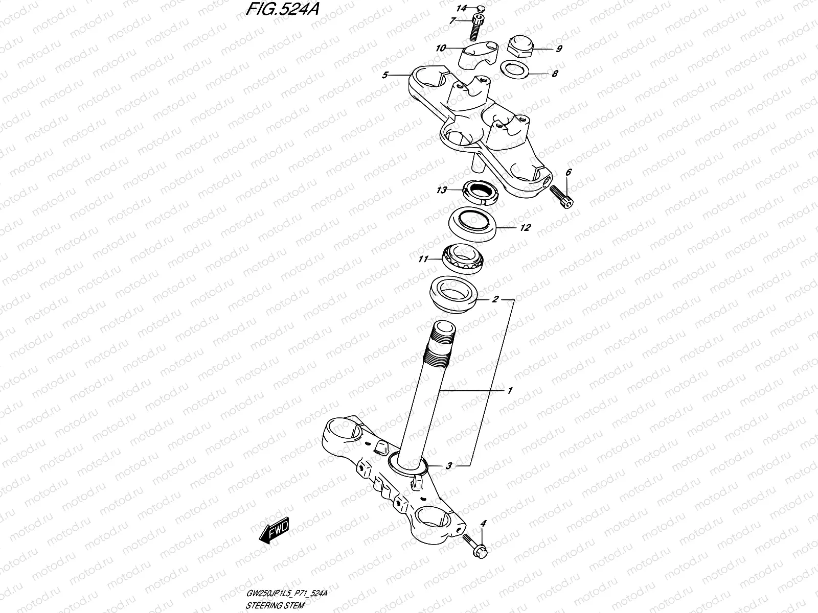 524A - STEERING STEM