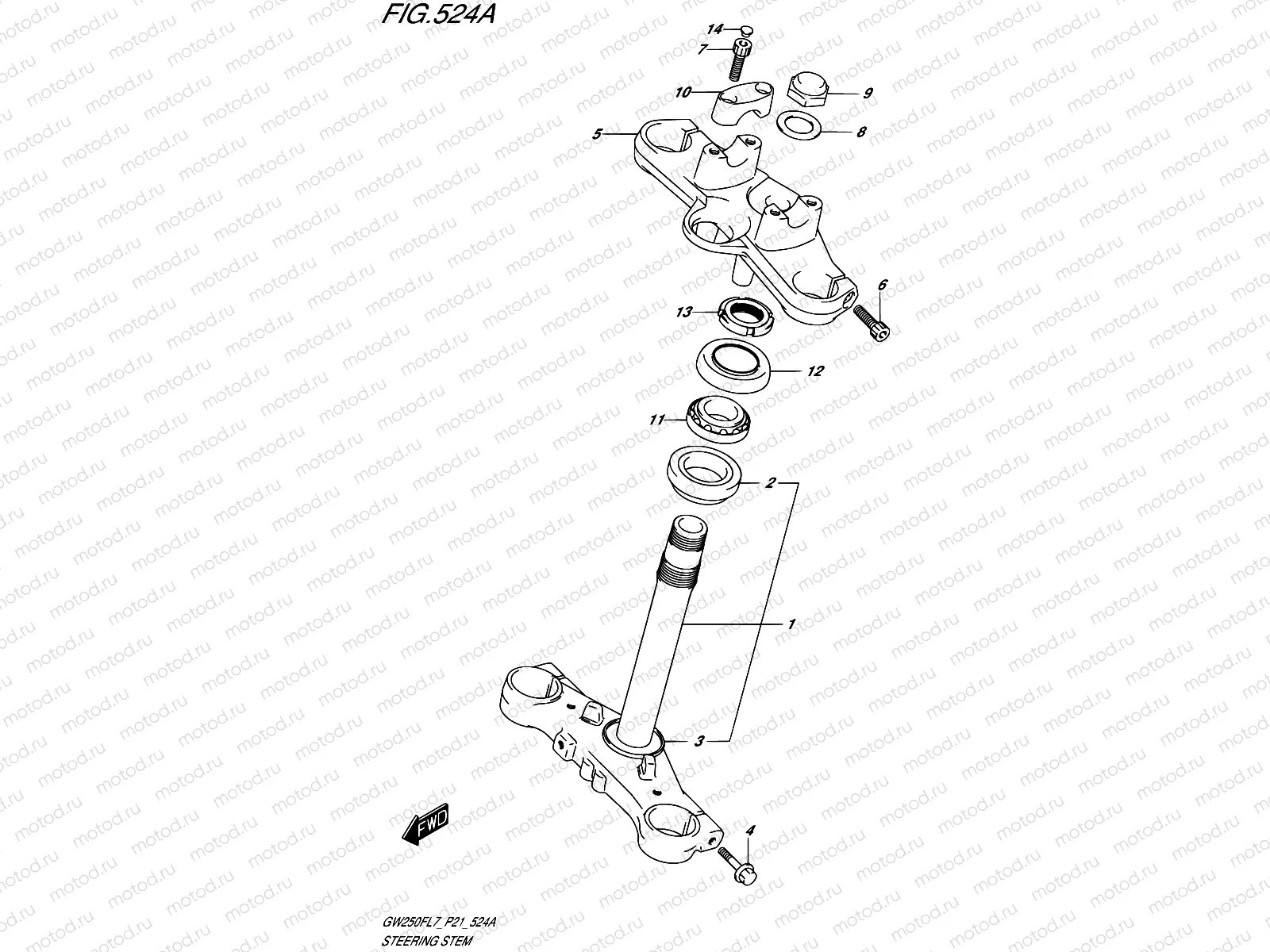 524A - STEERING STEM
