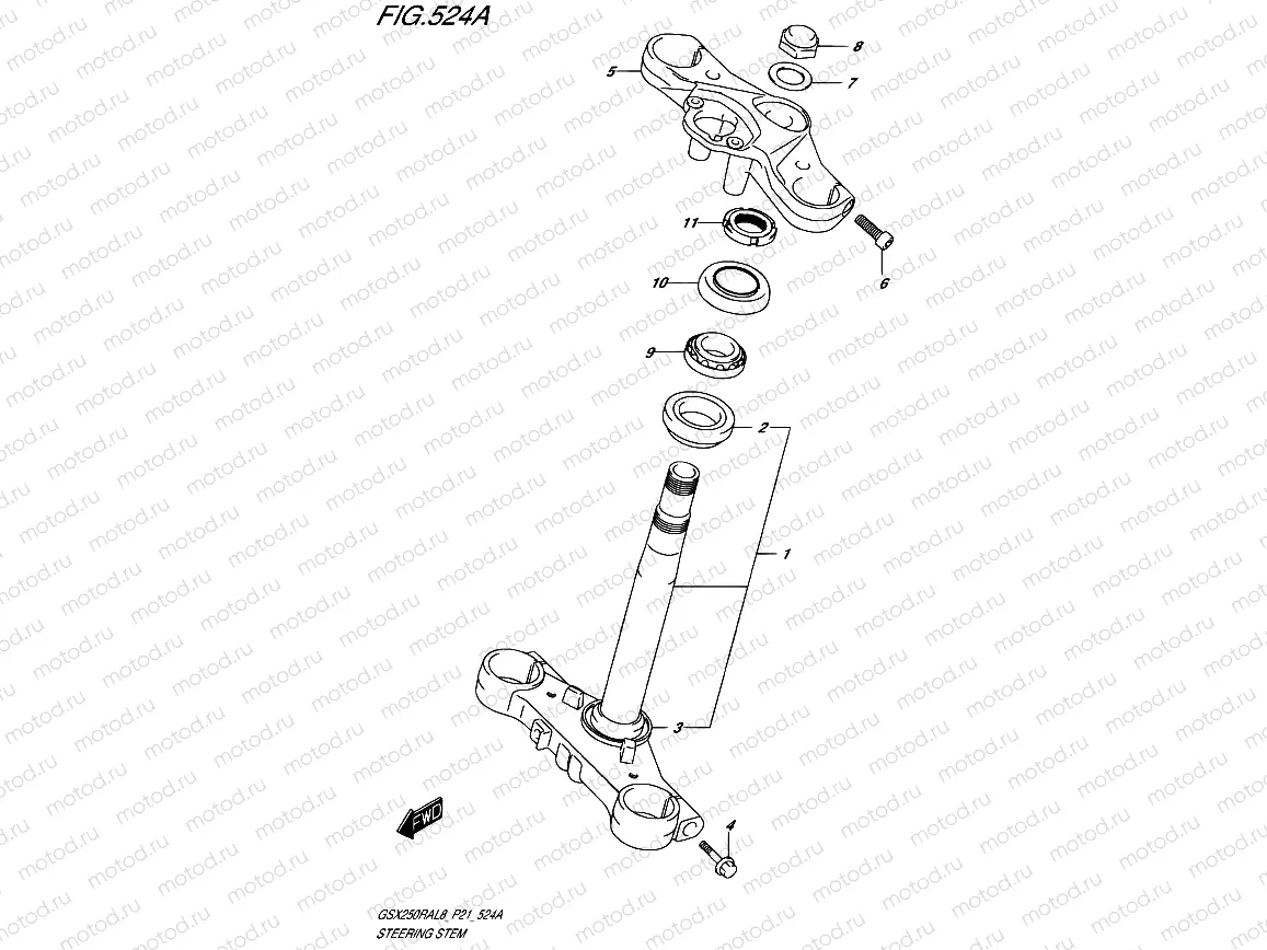 524A - STEERING STEM