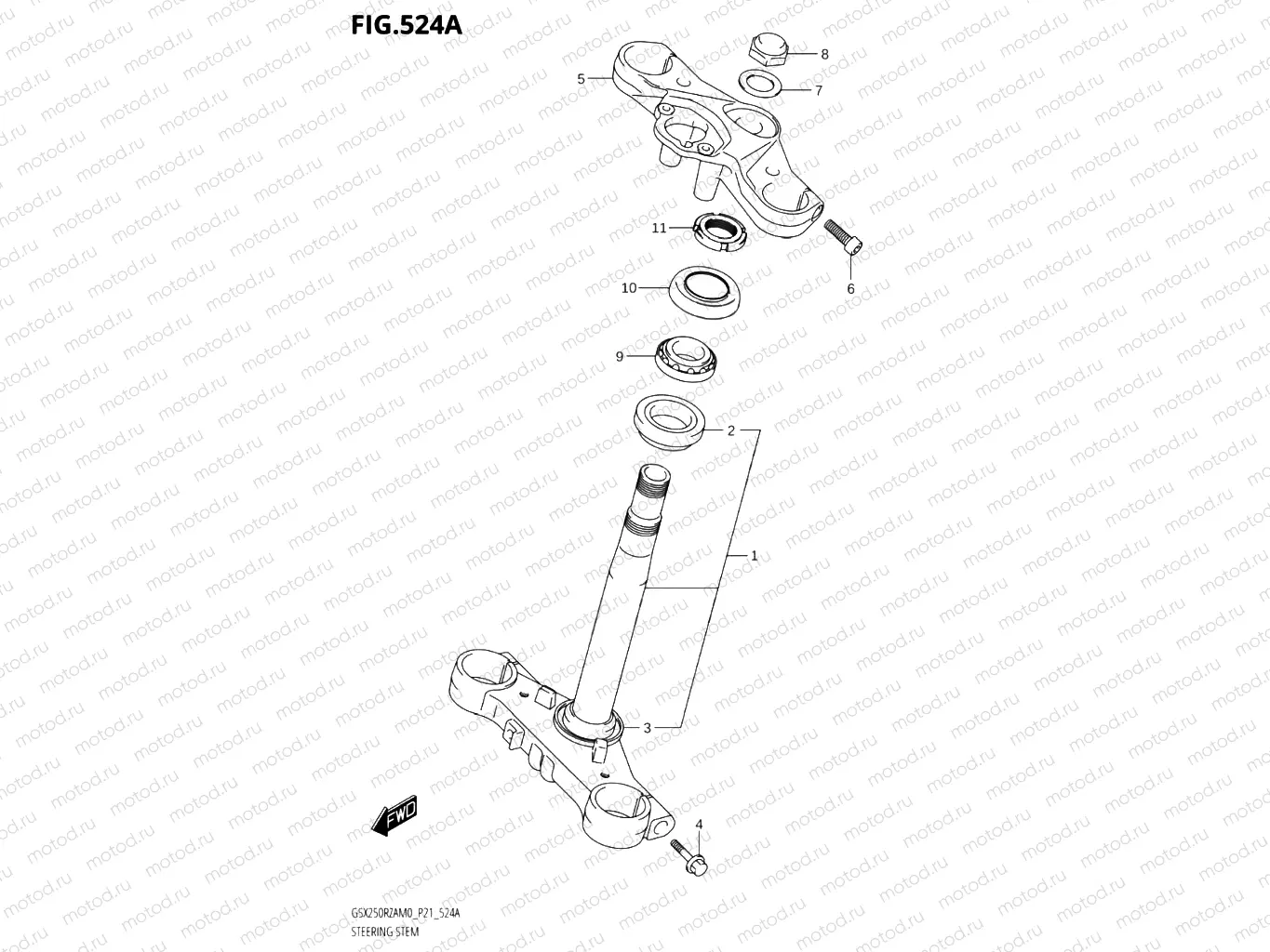 524A - STEERING STEM