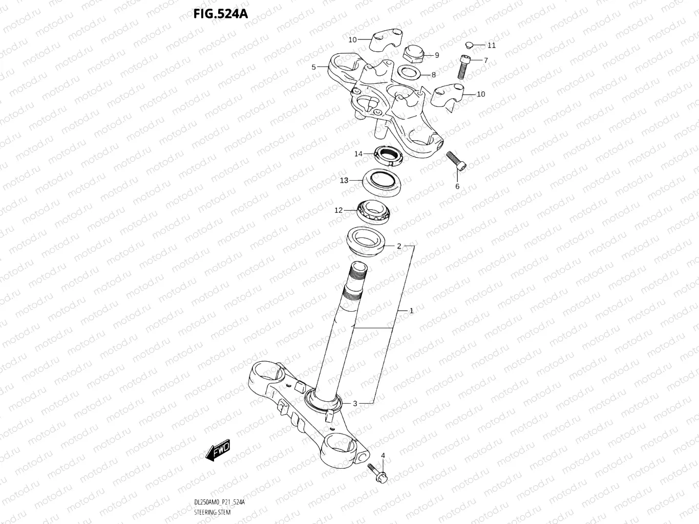 524A - STEERING STEM