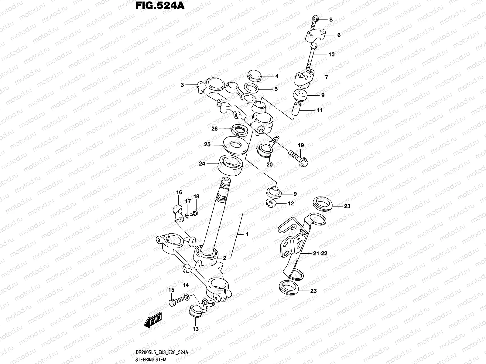 524A - STEERING STEM