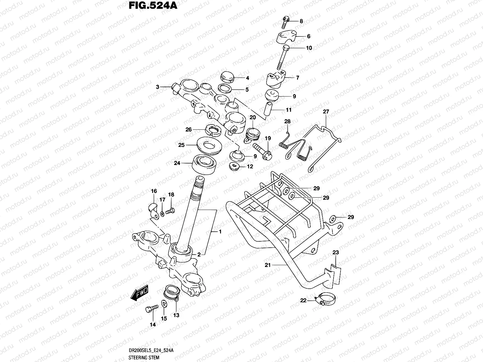 524A - STEERING STEM