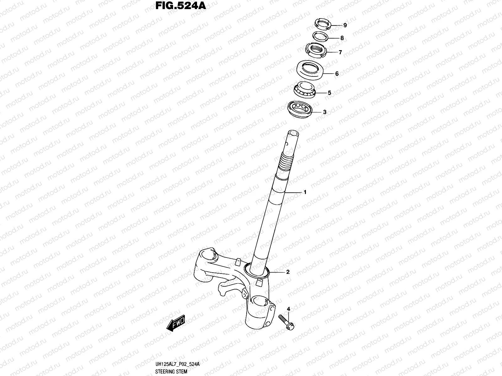 524A - STEERING STEM
