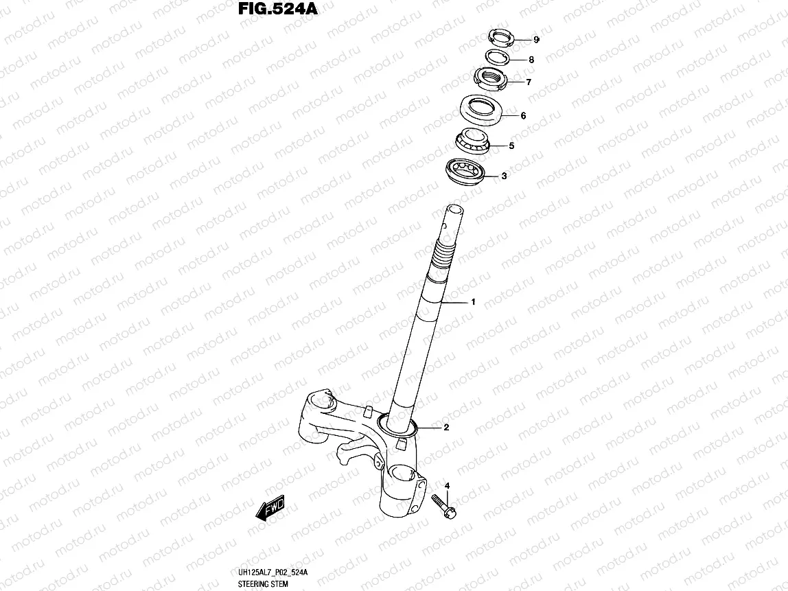 524A - STEERING STEM