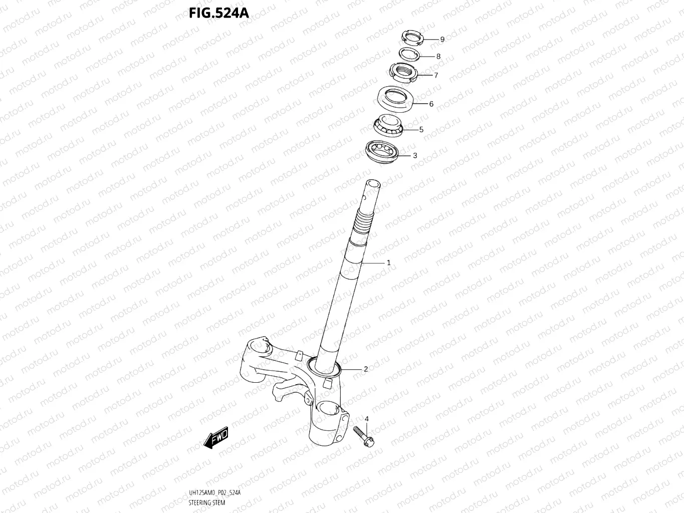 524A - STEERING STEM