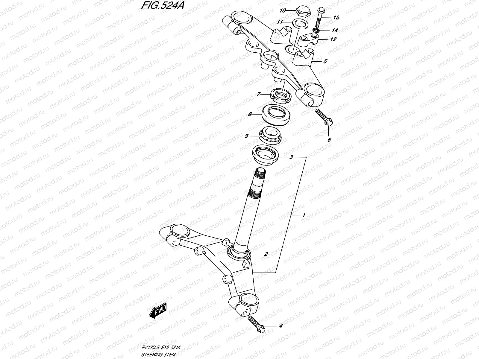 524A - STEERING STEM