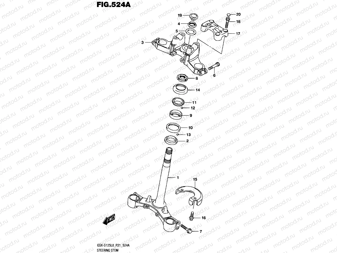 524A - STEERING STEM