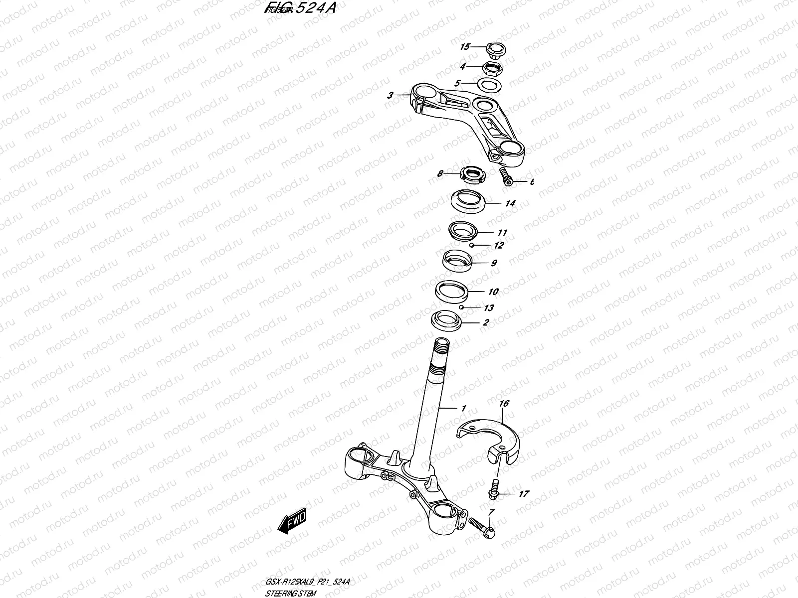 524A - STEERING STEM
