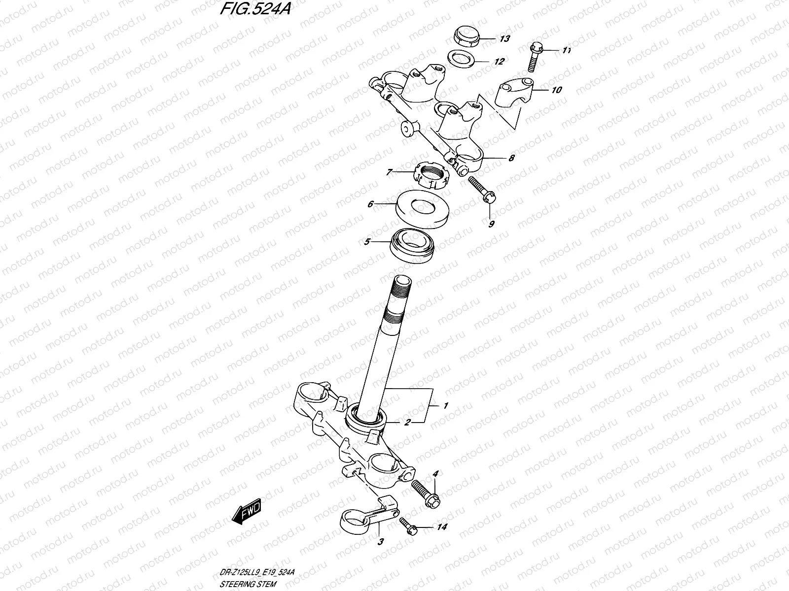 524A - STEERING STEM