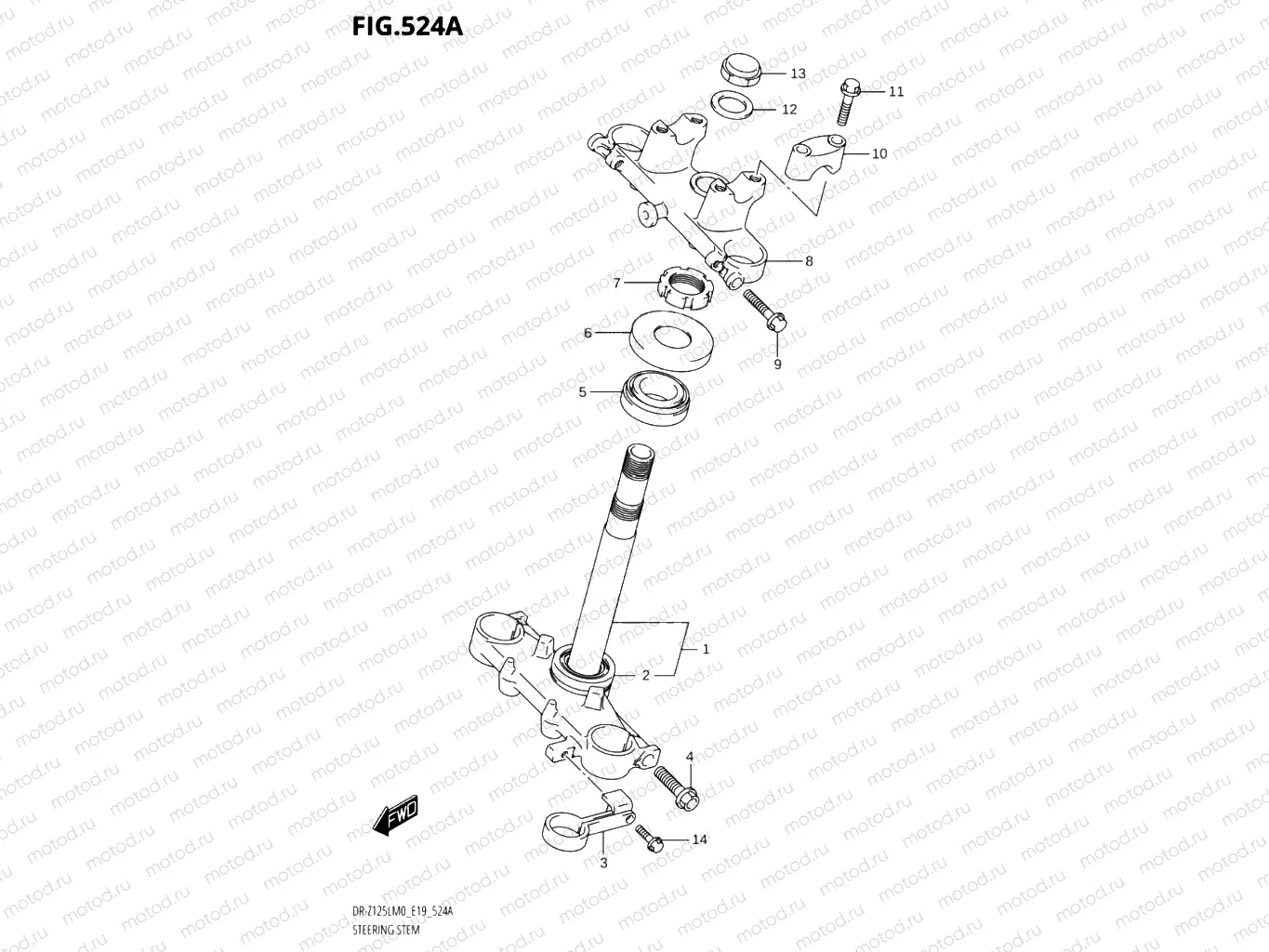 524A - STEERING STEM