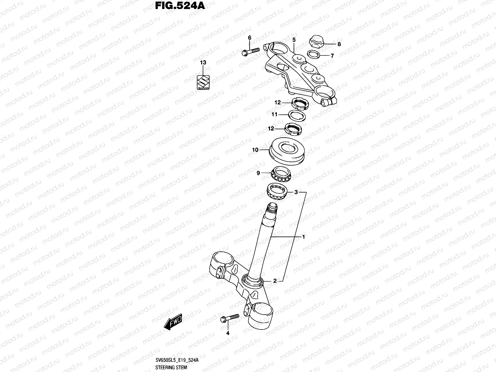 524A - STEERING STEM