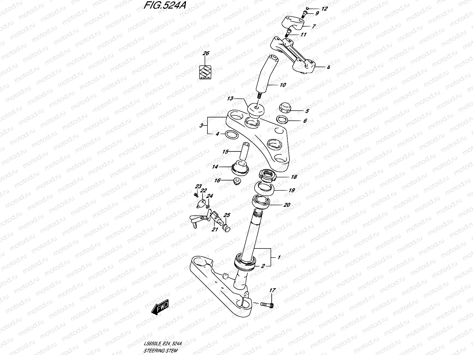 524A - STEERING STEM