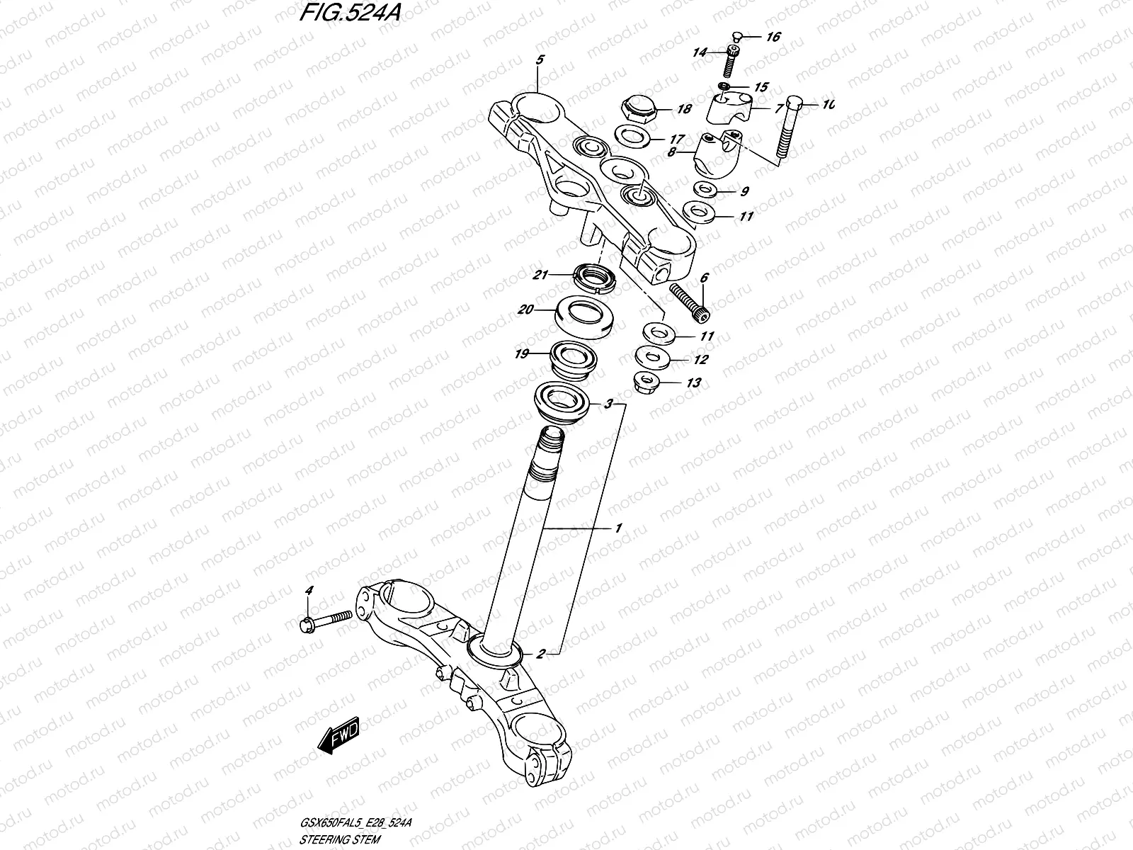 524A - STEERING STEM
