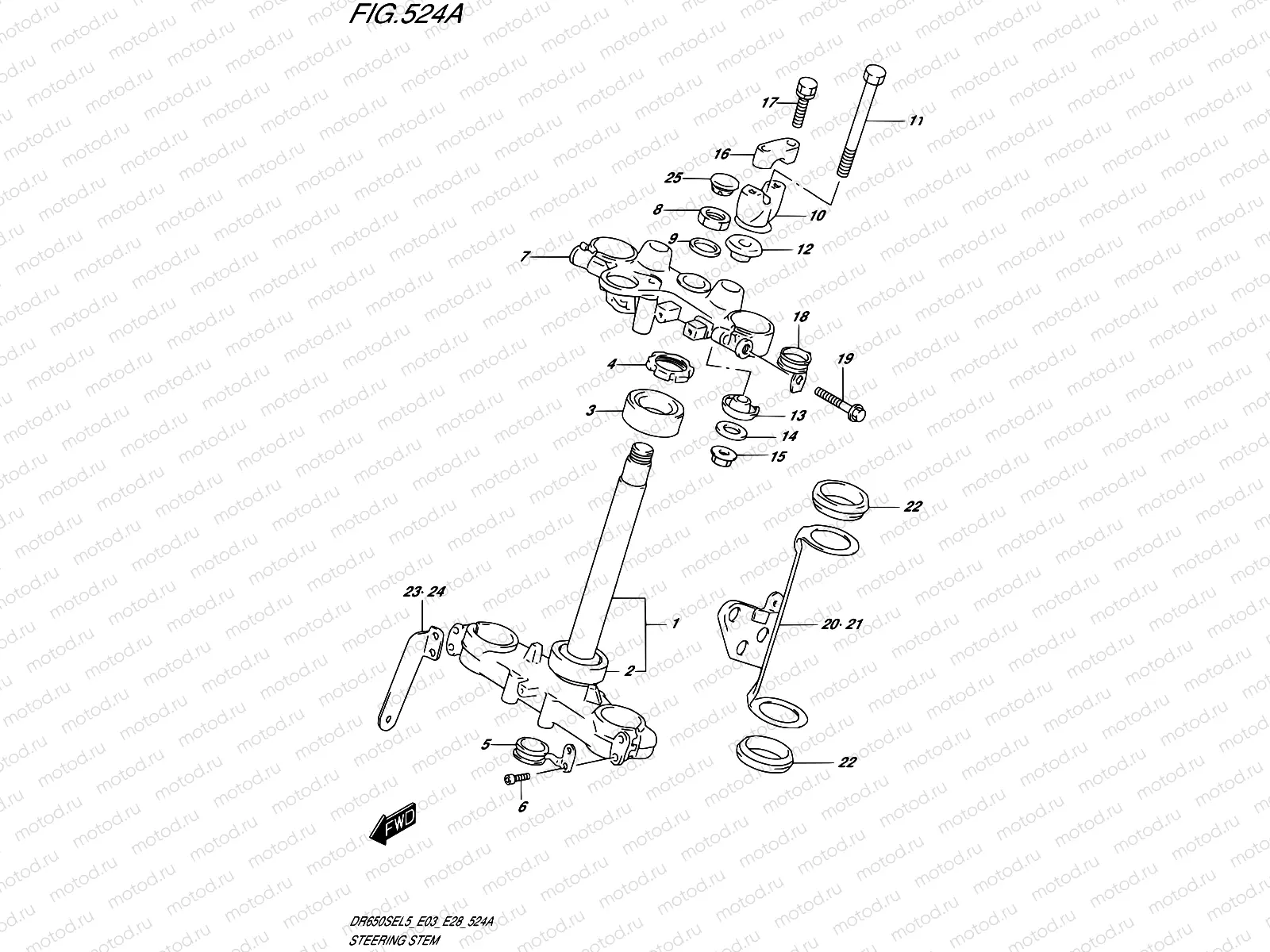 524A - STEERING STEM