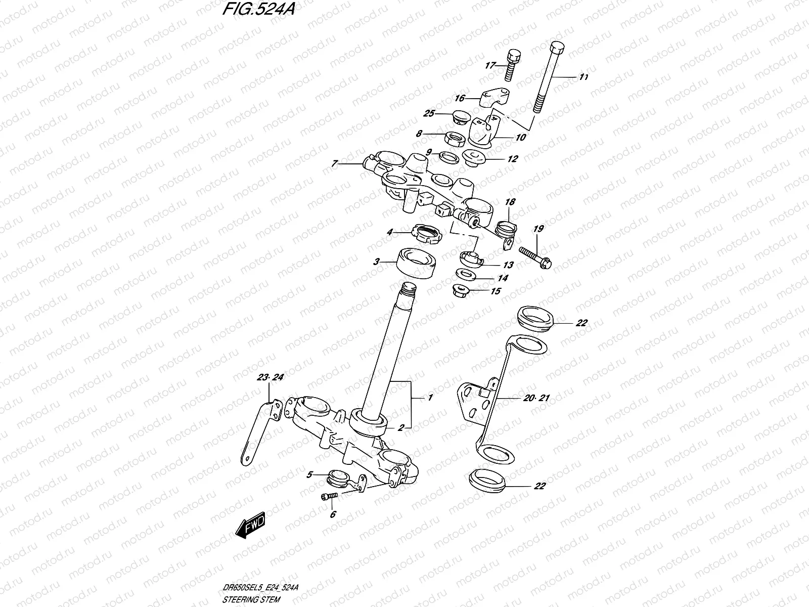 524A - STEERING STEM