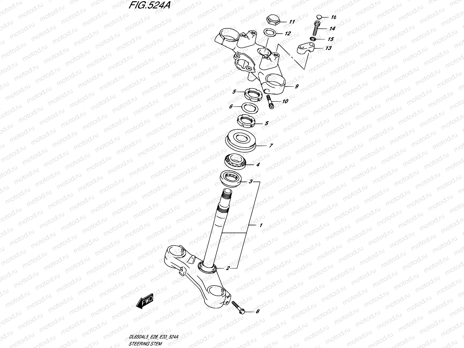 524A - STEERING STEM