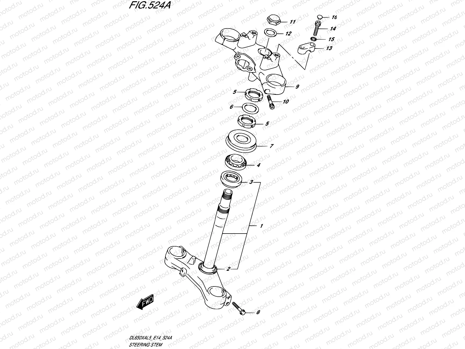 524A - STEERING STEM