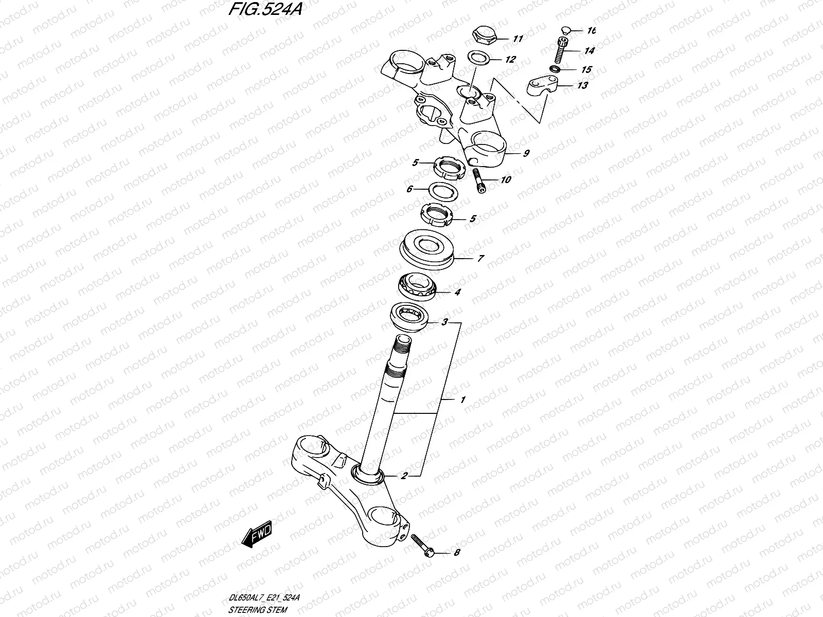 524A - STEERING STEM
