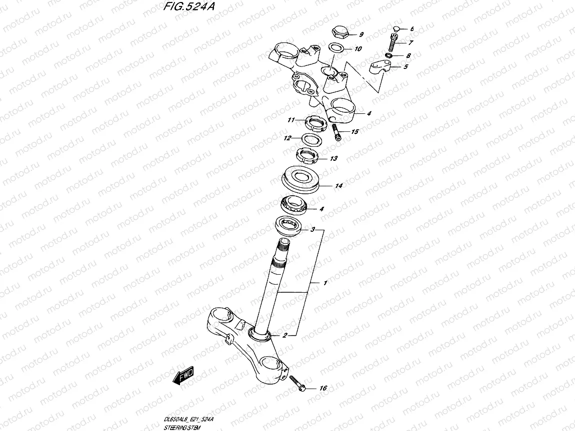 524A - STEERING STEM