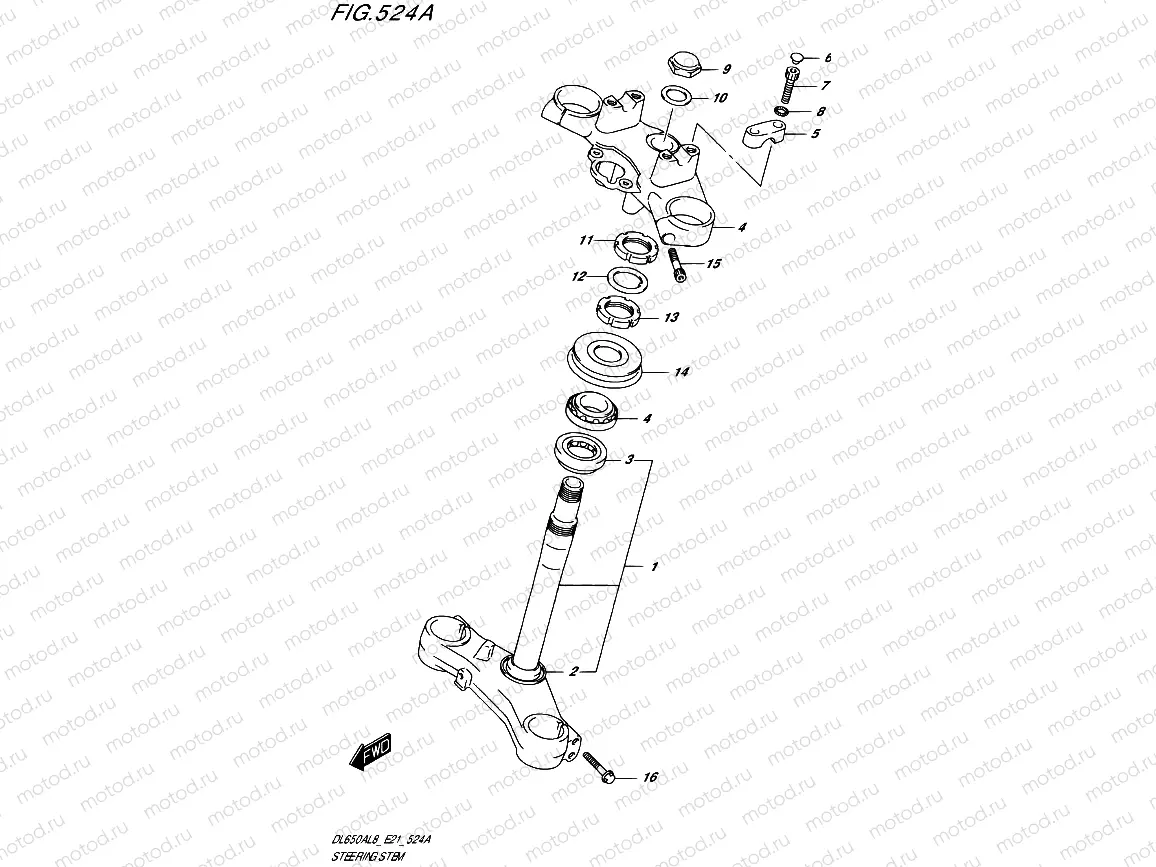 524A - STEERING STEM