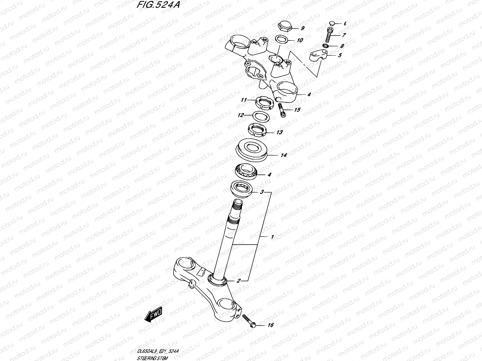 524A - STEERING STEM