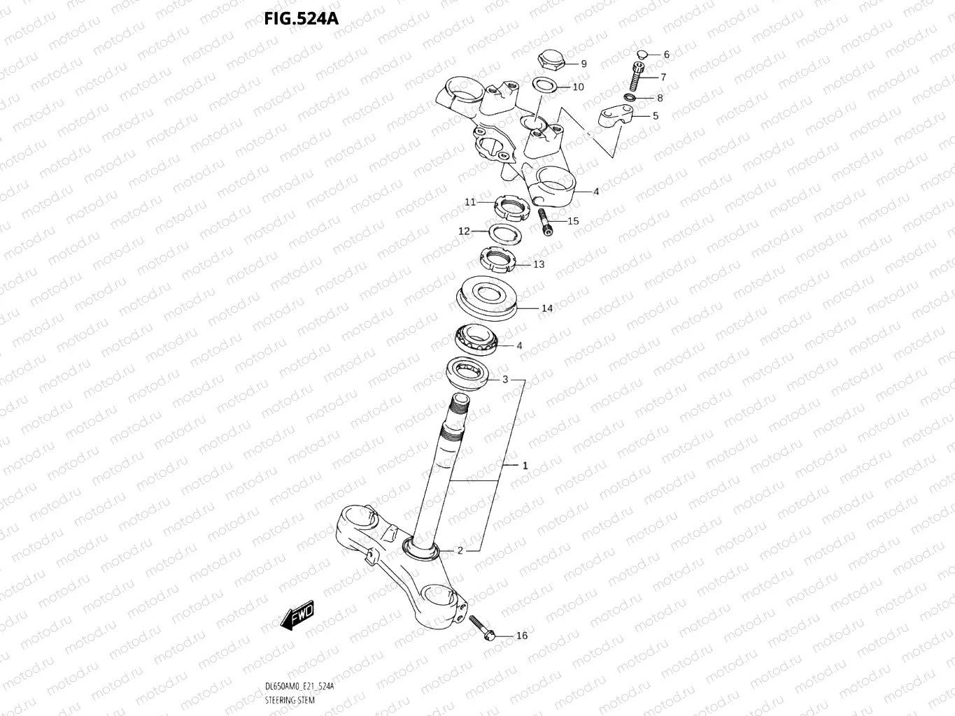 524A - STEERING STEM