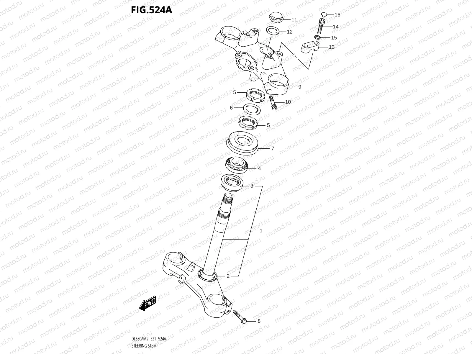 524A - STEERING STEM