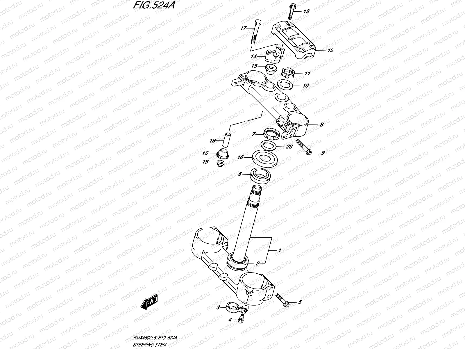 524A - STEERING STEM