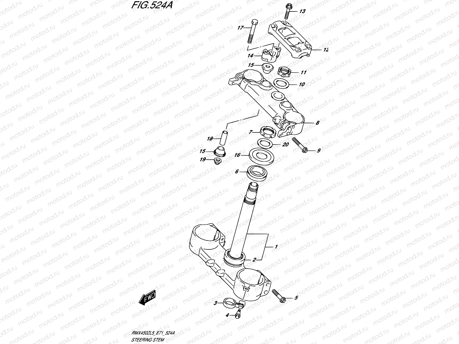 524A - STEERING STEM