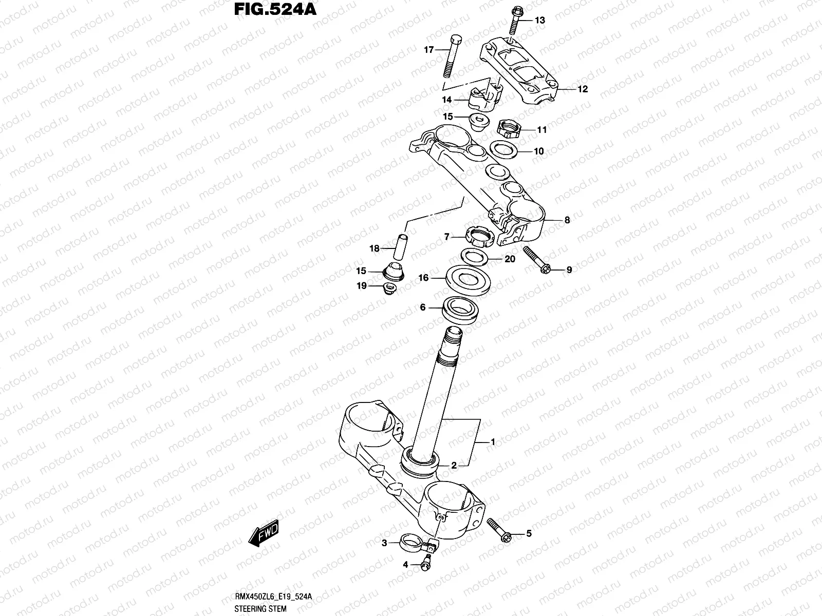 524A - STEERING STEM