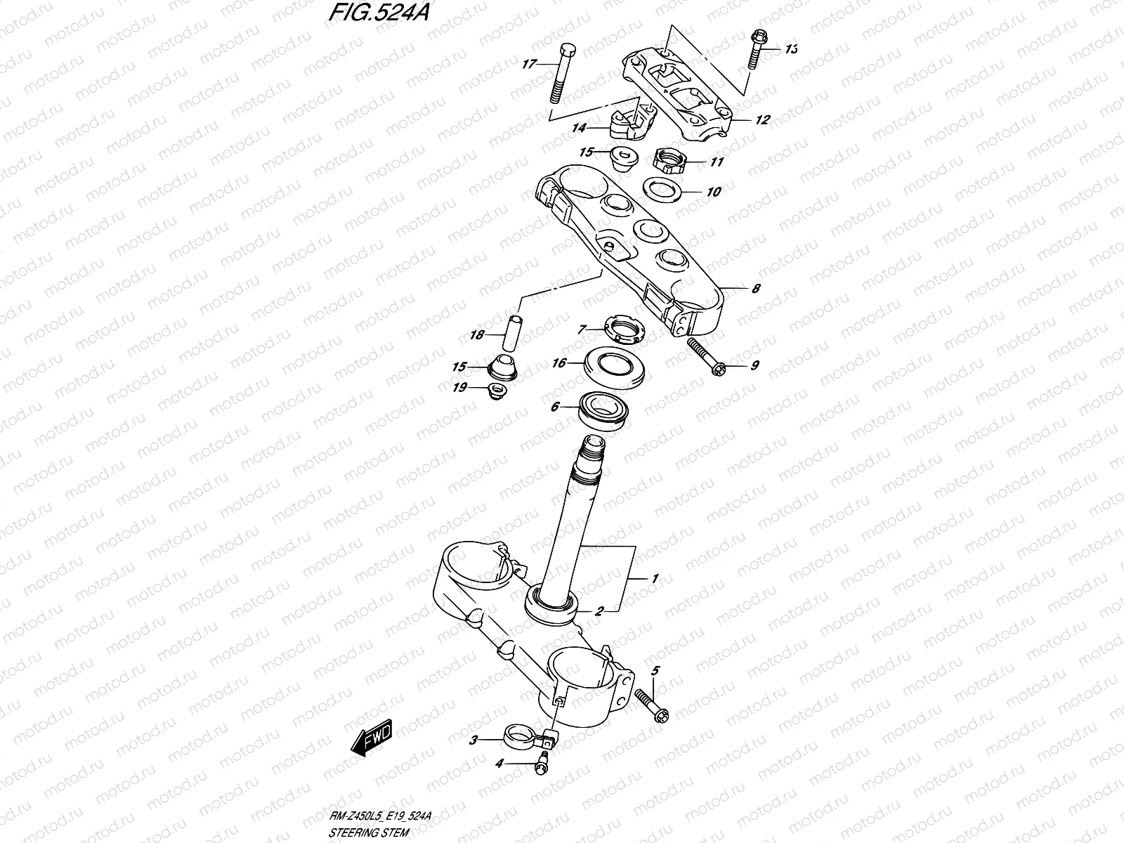 524A - STEERING STEM